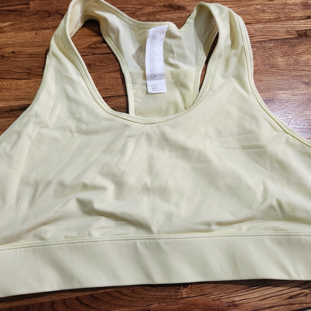 Fabletics Light Yellow Sports Bra